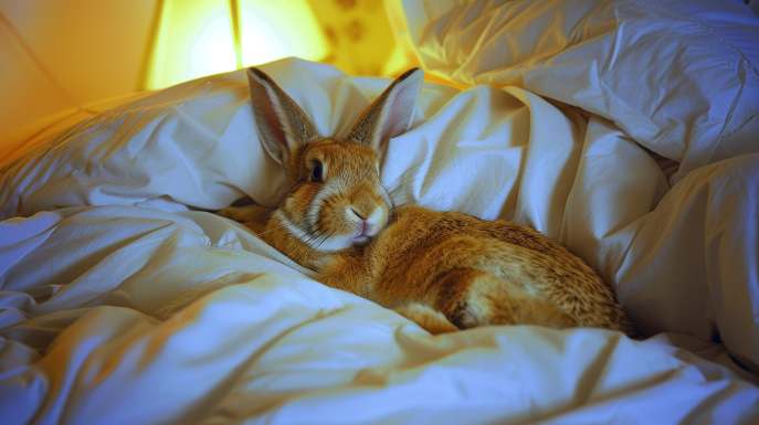 Dormire con il coniglio nel letto: giusto o sbagliato?