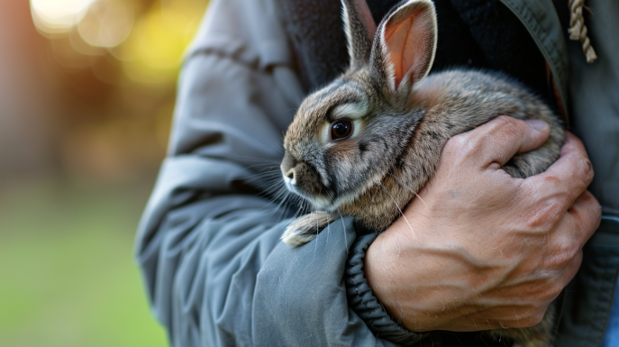 Il mio coniglio non vuole essere preso in braccio: perché?