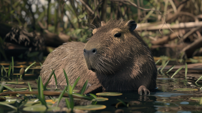 L'habitat naturale del capibara