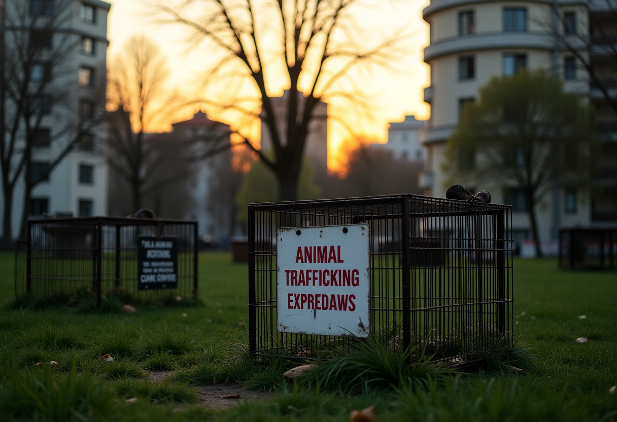 Immagine che rappresenta il traffico illecito di animali