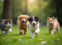 Cane e gatto felici dopo sterilizzazione