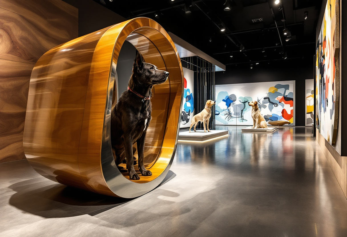 Esposizione di architettura per cani a Milano