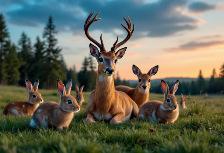 Bambini che interagiscono con animali nei racconti natalizi