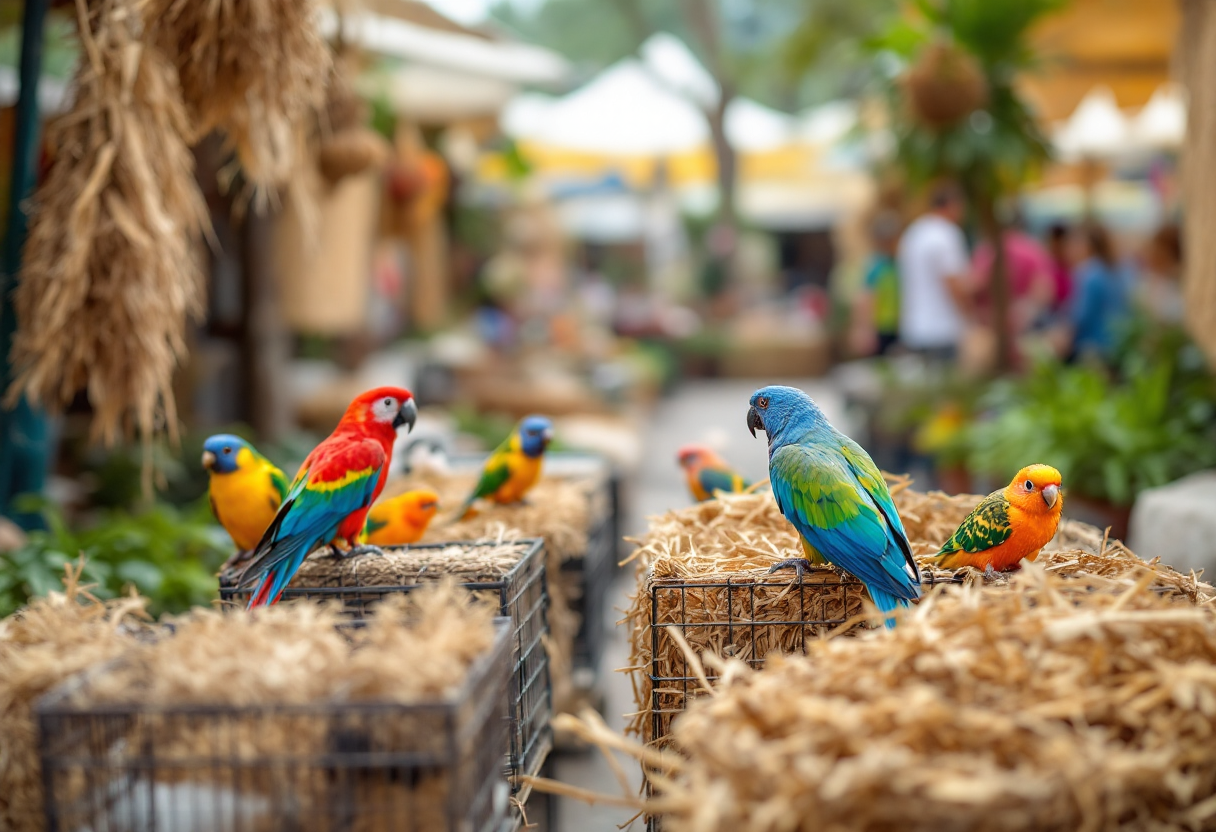 Controlli rigorosi alla fiera degli animali esotici