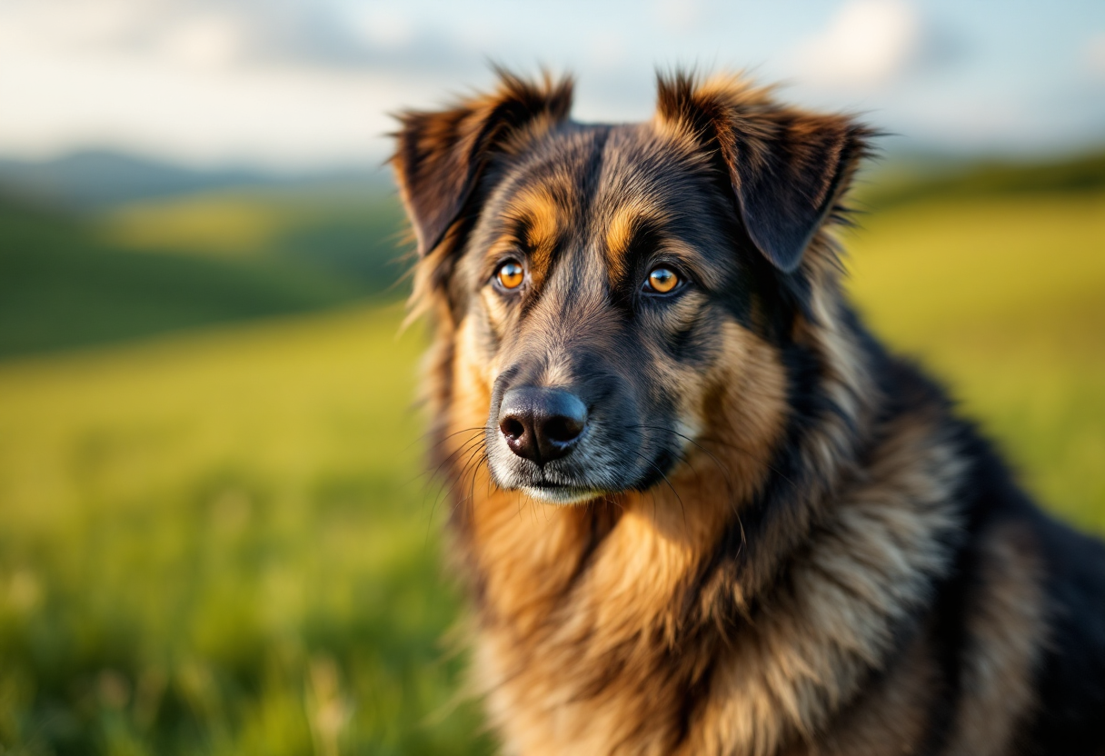 Cane con pedigree, simbolo di razza e qualità