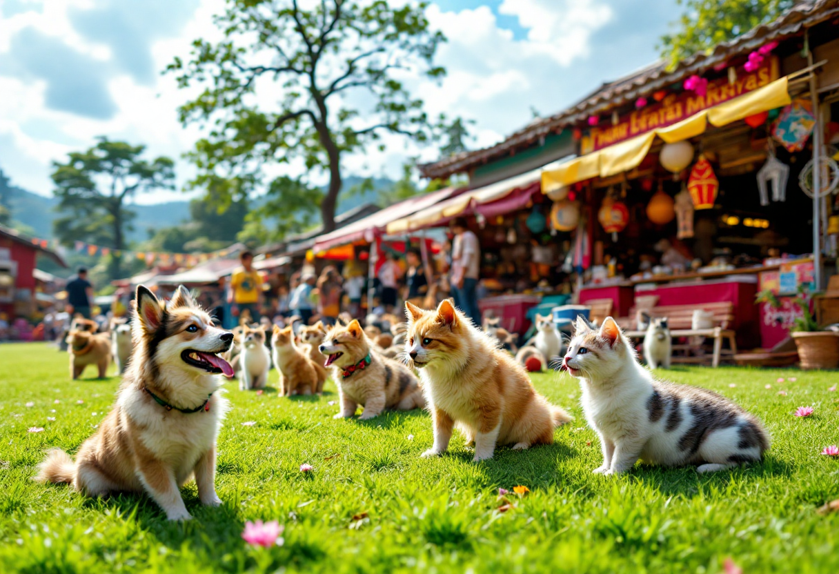 Immagine di Sant'Antonio Abate circondato da animali