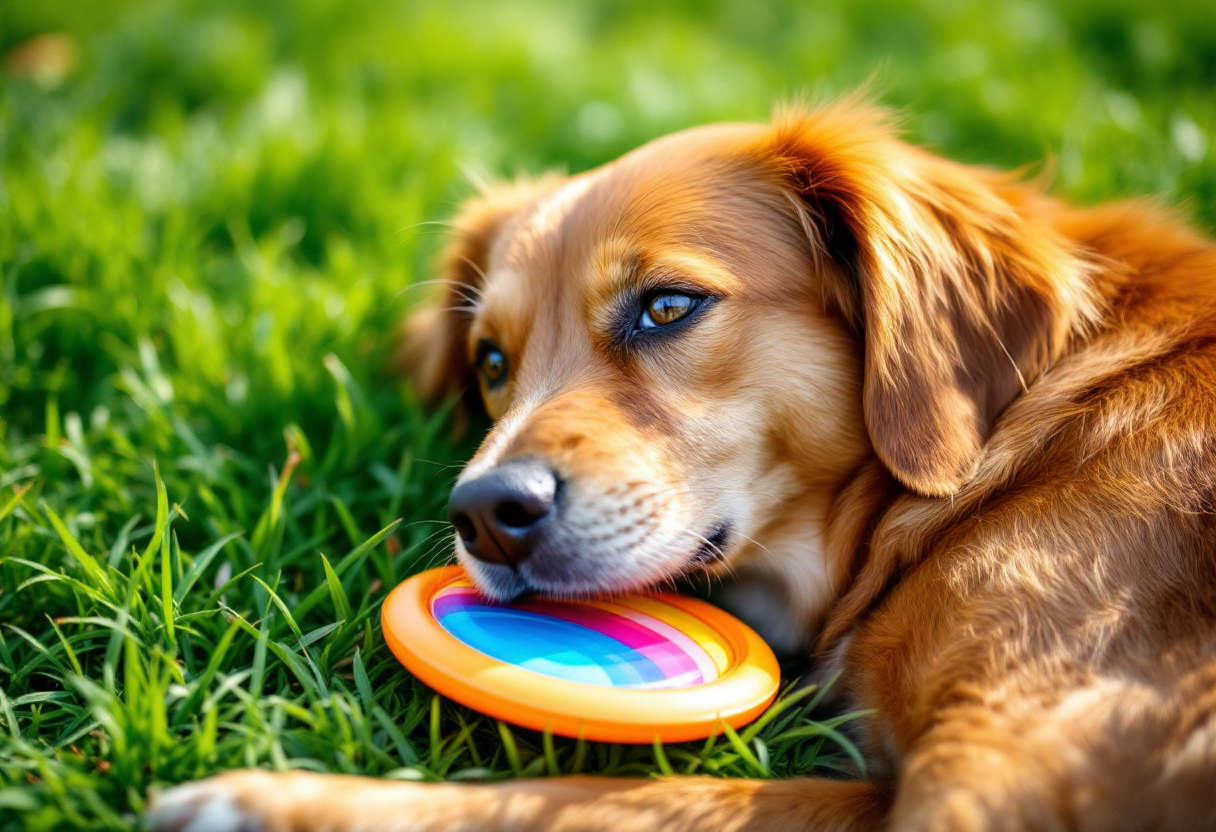 Cane con epilessia che mangia cibo specifico per la dieta