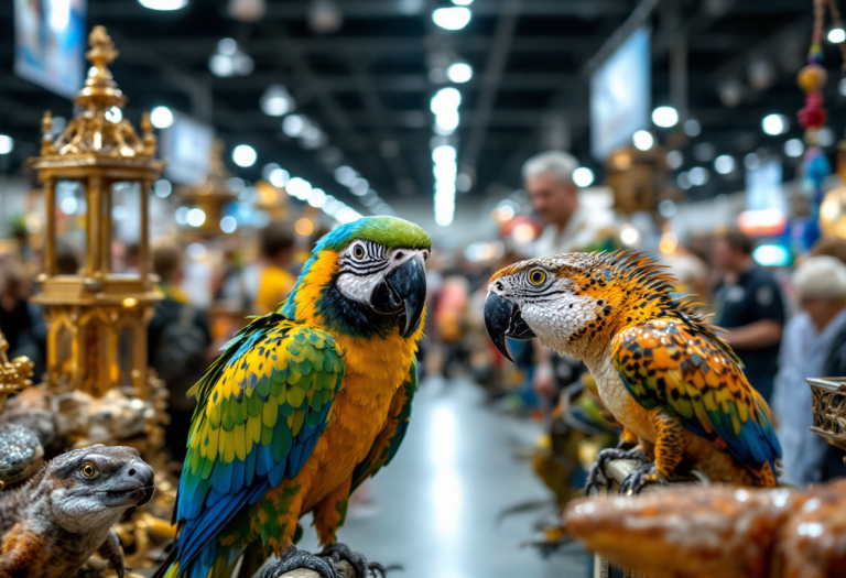 Immagine di animali esotici al Esotika Pet Show